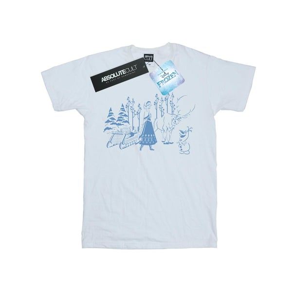 Disney Mens Frozen Anna Sven And Olaf T-Shirt