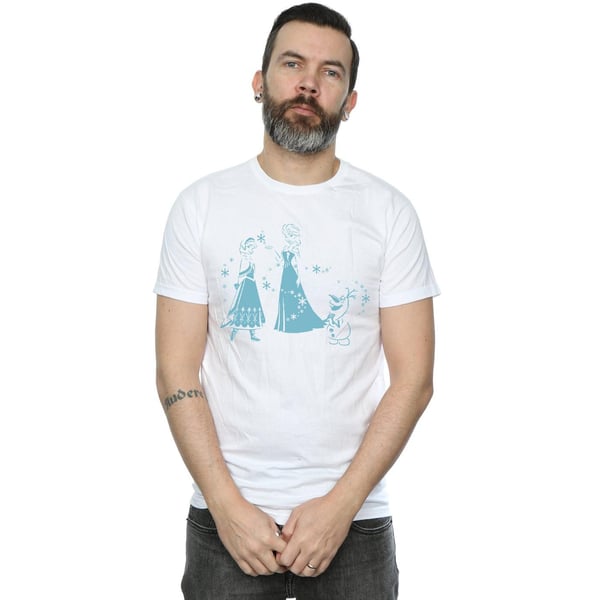 Disney Mens Frozen Magic Snowflakes T-Shirt