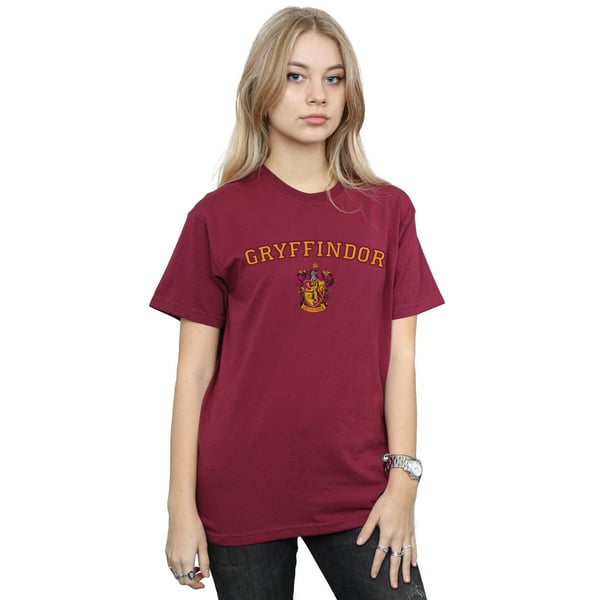 Harry Potter Womens/Ladies Gryffindor Crest Cotton Boyfriend T-Shirt
