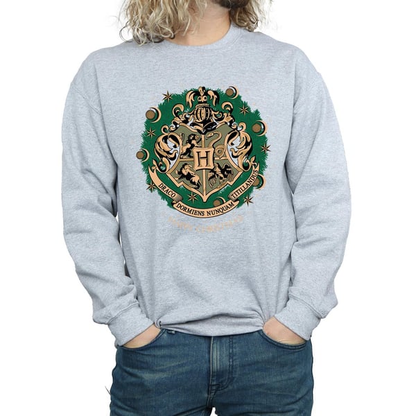 Harry Potter Mens Christmas Wreath Sweatshirt