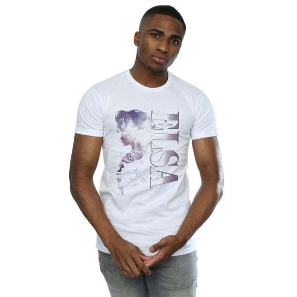 Disney Mens Frozen Ice Kingdom Silhouette T-Shirt