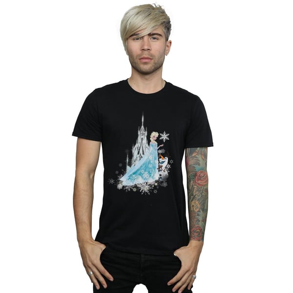 Disney Mens Frozen Elsa And Olaf Winter Magic T-Shirt