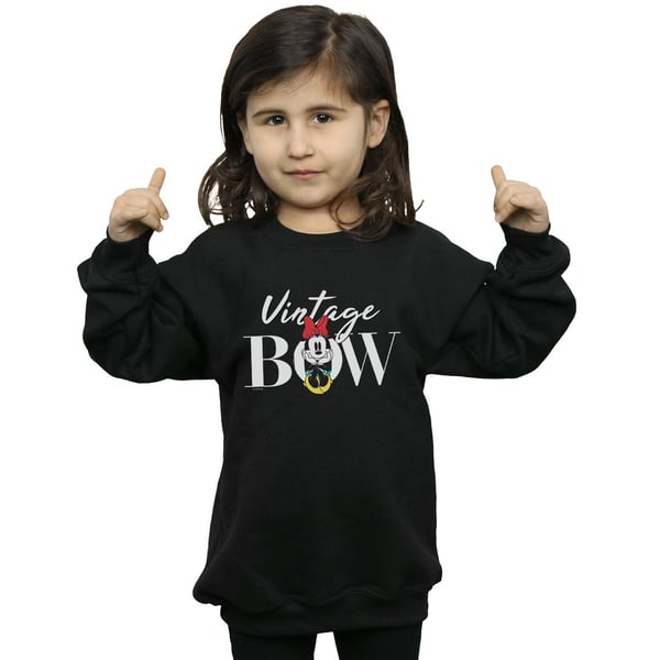 Disney Girls Minnie Mouse Vintage Bow Sweatshirt