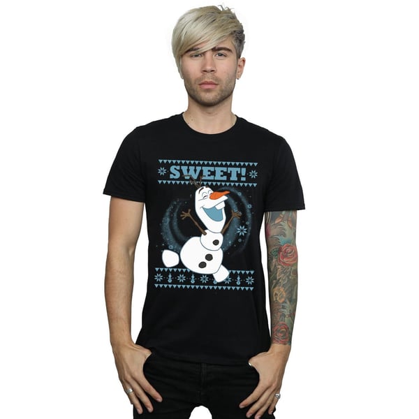 Disney Mens Frozen Olaf Sweet Christmas T-Shirt