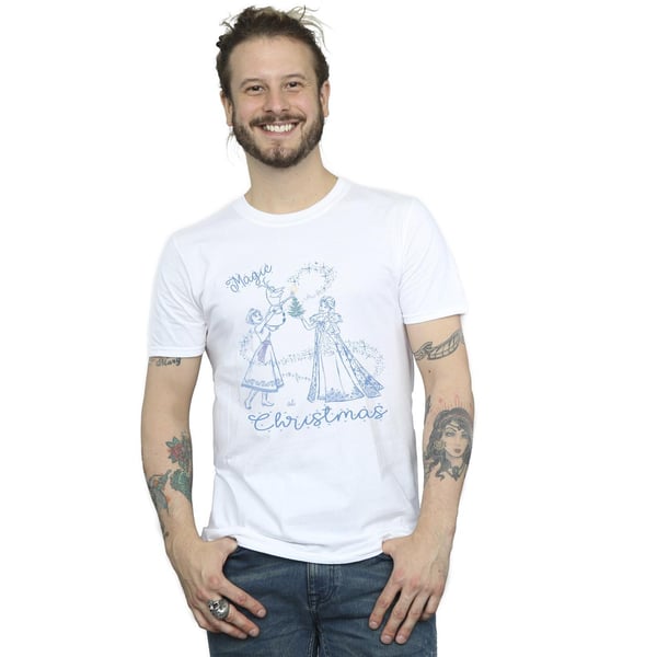 Disney Mens Frozen Magic Christmas T-Shirt