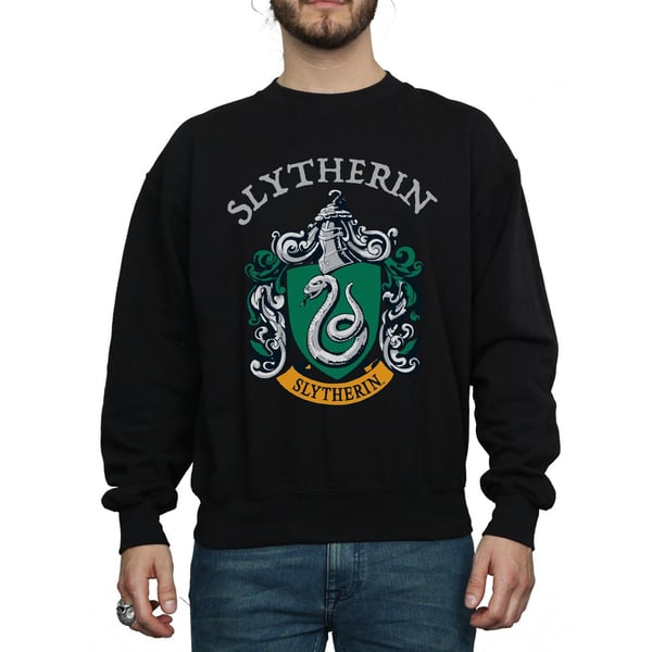 Harry Potter Mens Slytherin Crest Sweatshirt