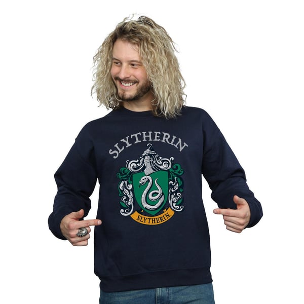 Harry Potter Mens Slytherin Crest Sweatshirt
