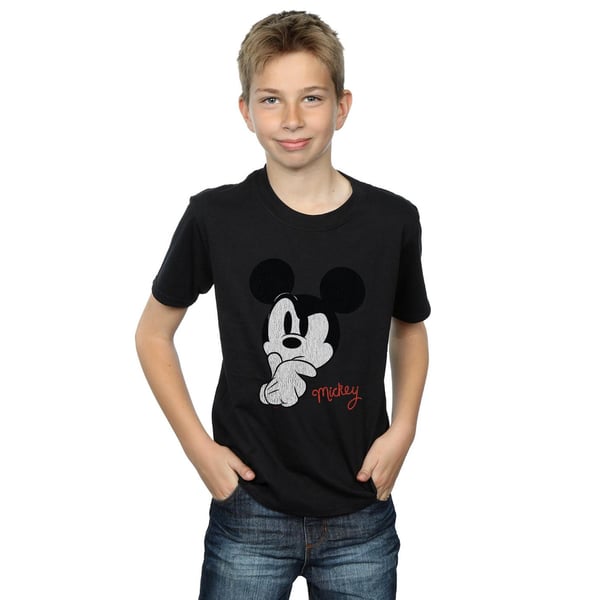Disney Boys Mickey Mouse Distressed Ponder T-Shirt