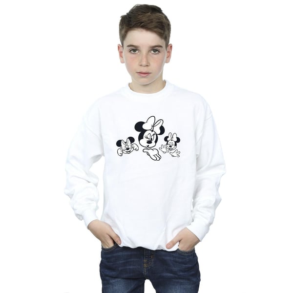 Disney Boys Minnie Mouse Three Faces Sweatshirt