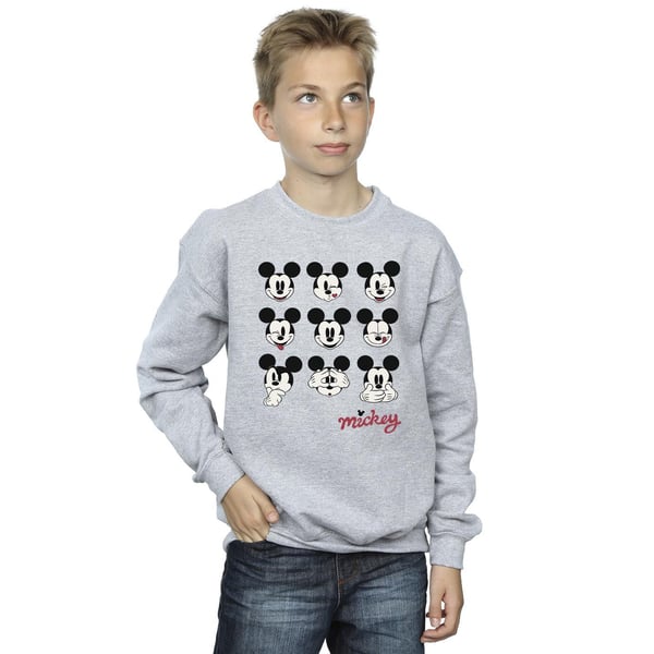 Disney Boys Mickey Mouse Many Faces Sweatshirt