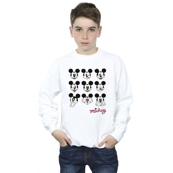 Disney Boys Mickey Mouse Many Faces Sweatshirt