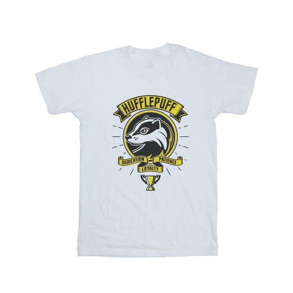 Harry Potter Womens/Ladies Hufflepuff Toon Crest Cotton Boyfriend T-Shirt