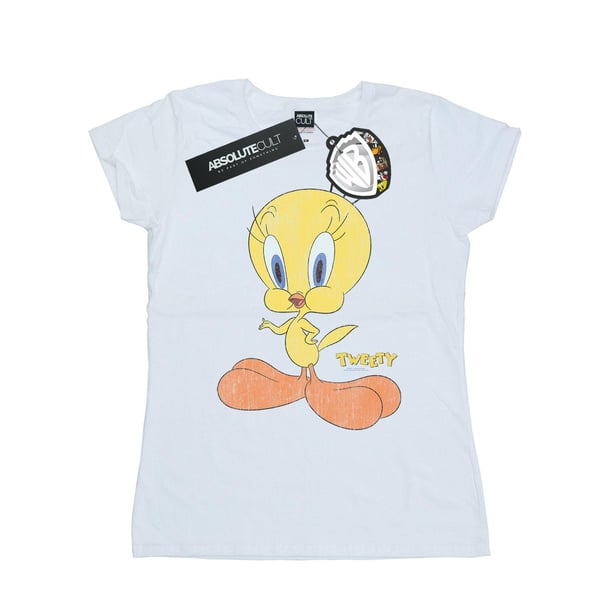 Looney Tunes Womens/Ladies Tweety Pie Distressed Cotton T-Shirt