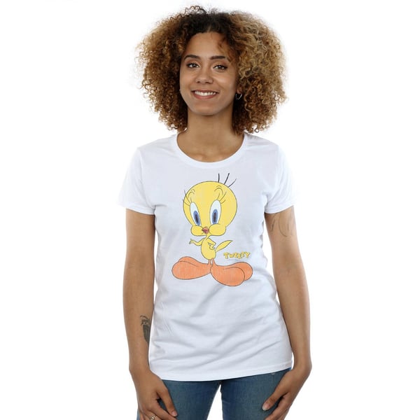 Looney Tunes Womens/Ladies Tweety Pie Distressed Cotton T-Shirt