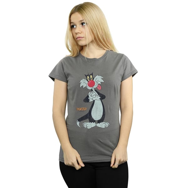 Looney Tunes Womens/Ladies Sylvester Distressed Cotton T-Shirt