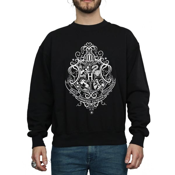 Harry Potter Mens Hogwarts Draco Dormiens Crest Sweatshirt