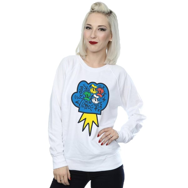 Disney Womens/Ladies Donald Duck Pop Fist Sweatshirt