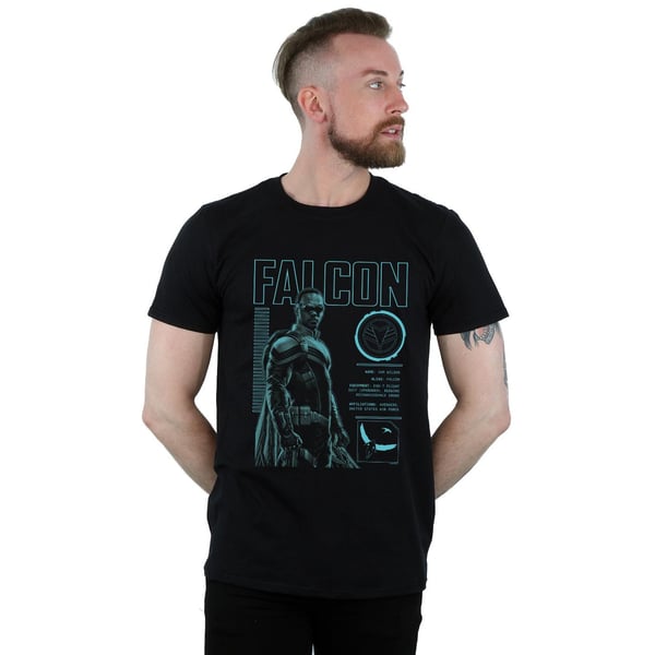 Marvel Mens The Falcon And The Winter Soldier Falcon Bio T-Shirt