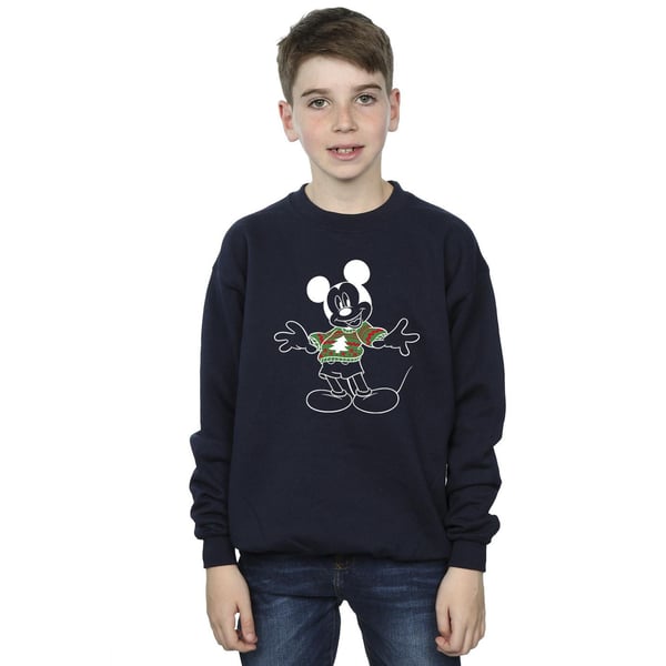Disney Boys Mickey Mouse Christmas Jumper Sweatshirt