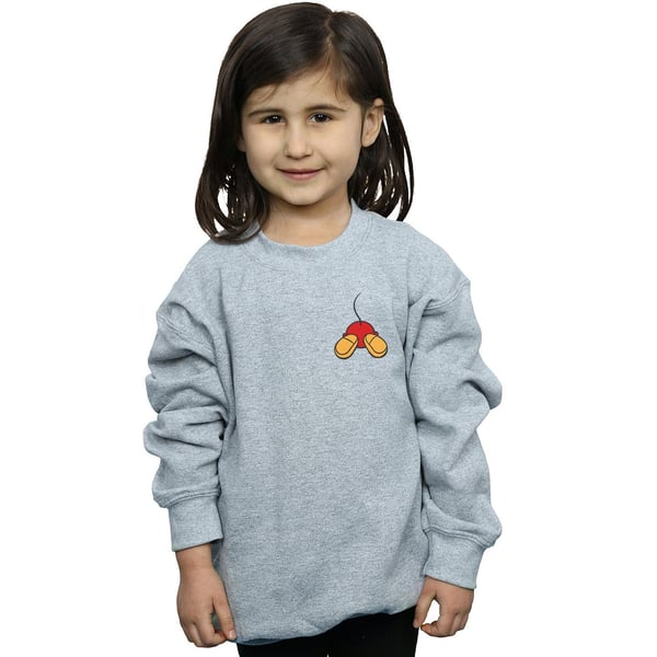 Disney Girls Mickey Mouse Backside Breast Print Sweatshirt