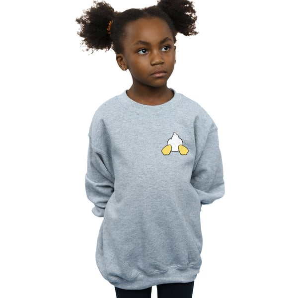 Disney Girls Donald Duck Backside Breast Print Sweatshirt