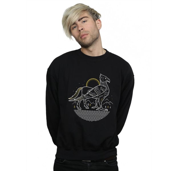 Harry Potter Mens Buckbeak Line Art Sweatshirt
