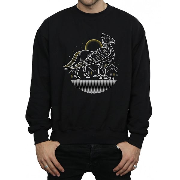 Harry Potter Mens Buckbeak Line Art Sweatshirt