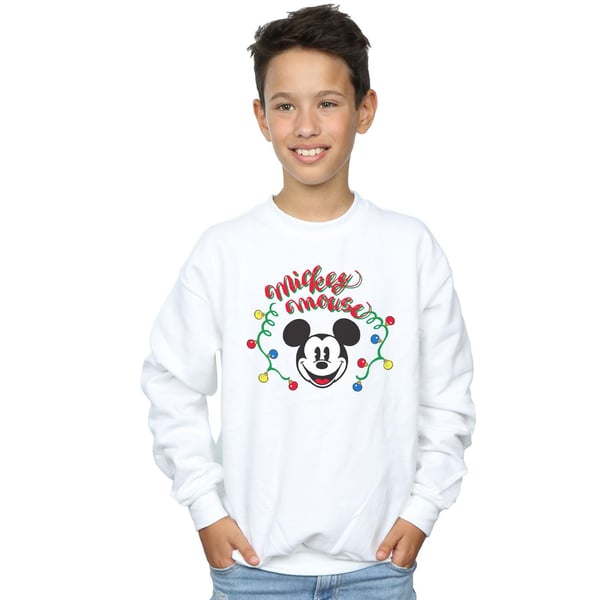 Disney Boys Mickey Mouse Christmas Light Bulbs Sweatshirt
