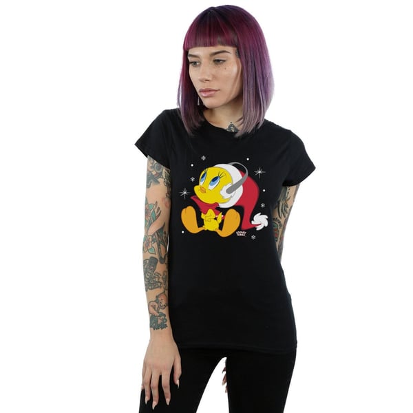 Looney Tunes Womens/Ladies Christmas Tweety Cotton T-Shirt