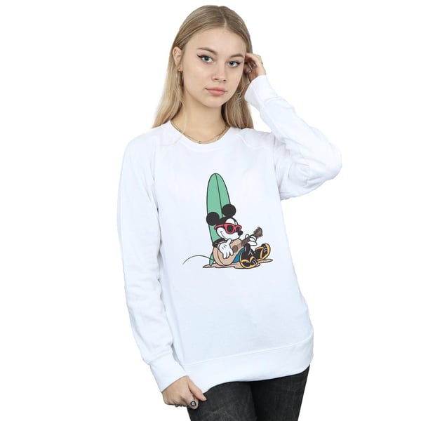 Disney Womens/Ladies Mickey Mouse Surf And Chill Sweatshirt