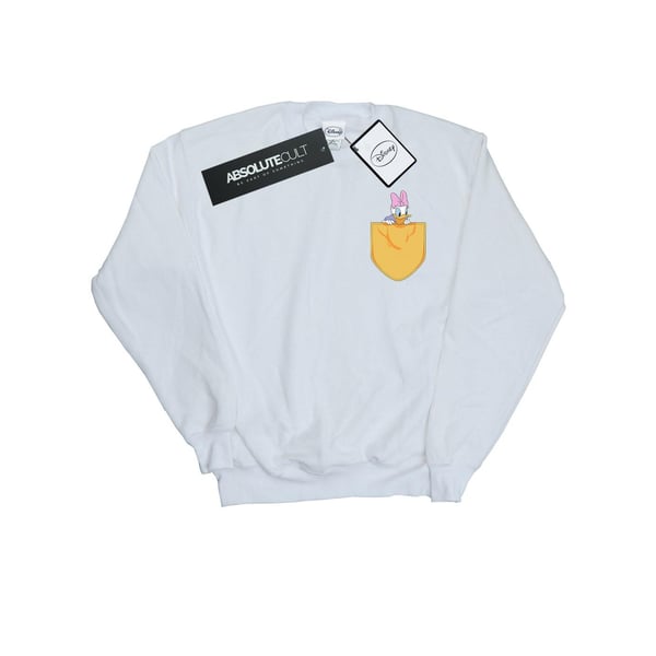 Disney Girls Daisy Duck Faux Pocket Sweatshirt