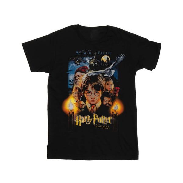 Harry Potter Naiset/Naiset Viisasten kivi -juliste puuvillainen Boyfriend T-paita
