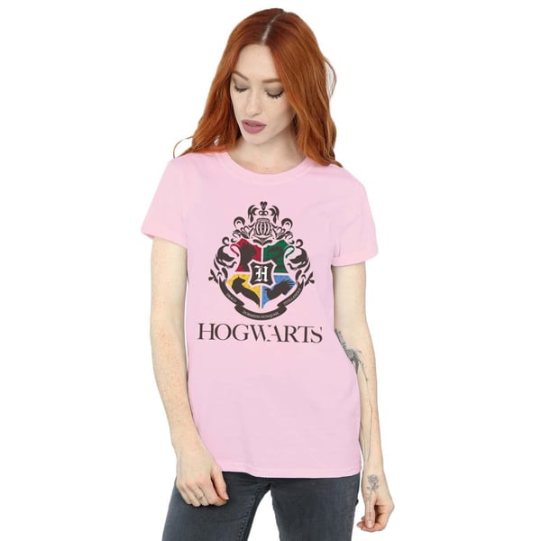 Harry Potter Womens/Ladies Hogwarts Crest Cotton Boyfriend T-Shirt