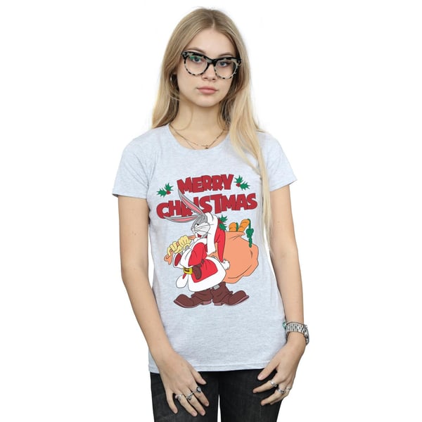 Looney Tunes Womens/Ladies Santa Bugs Bunny Cotton T-Shirt
