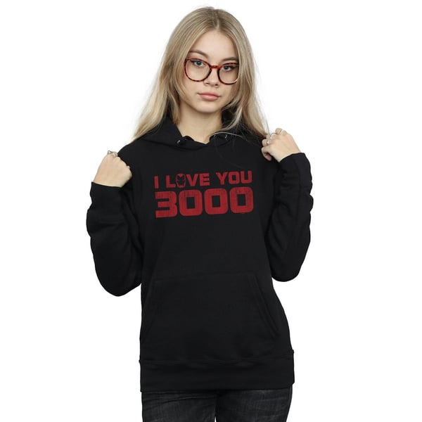 Marvel Womens/Ladies Avengers Endgame I Love You 3000 Distressed Hoodie