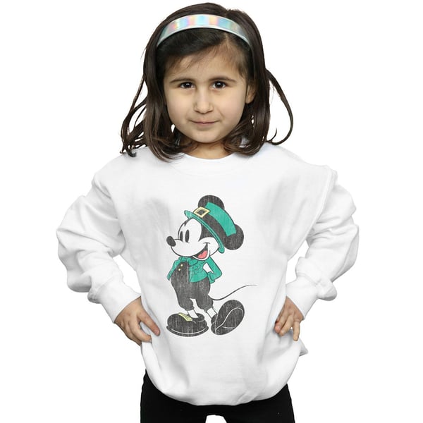 Disney Girls Mickey Mouse St Patrick Costume Sweatshirt