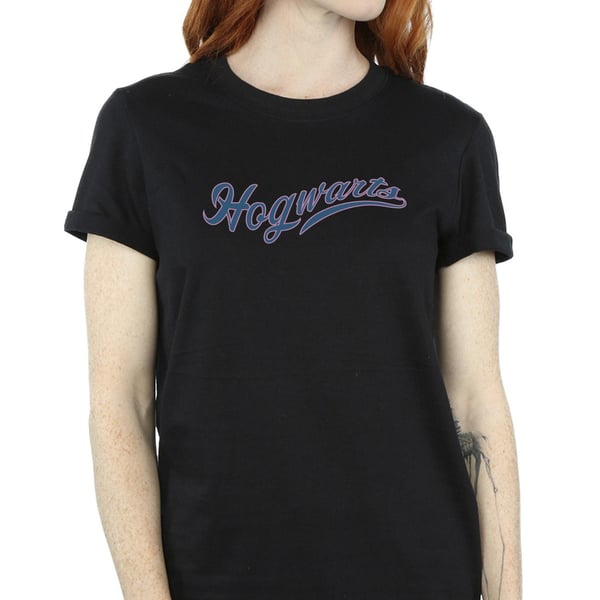 Harry Potter Womens/Ladies Hogwarts Writing Cotton Boyfriend T-Shirt