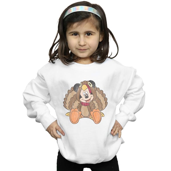 Disney Girls Mickey Mouse Thanksgiving Turkey Costume Sweatshirt
