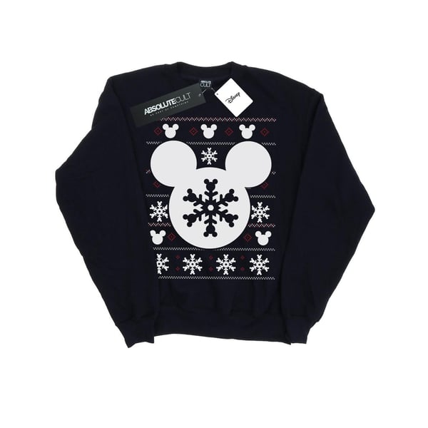 Disney Mens Mickey Mouse Christmas Silhouette Sweatshirt
