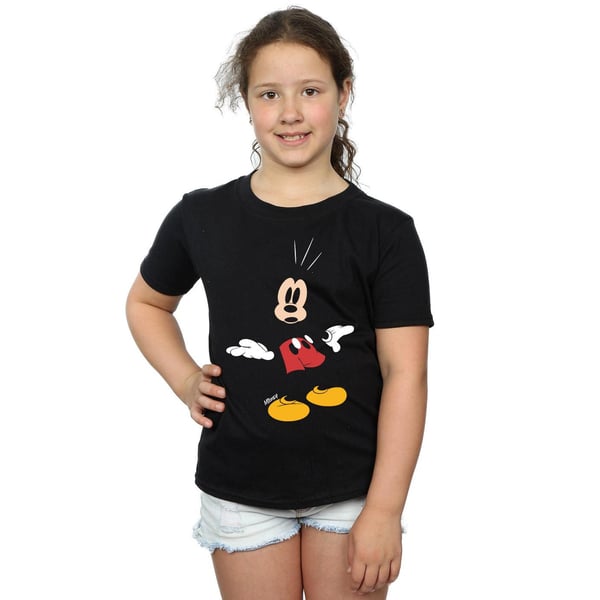 Disney Girls Mickey Mouse Surprised Cotton T-Shirt