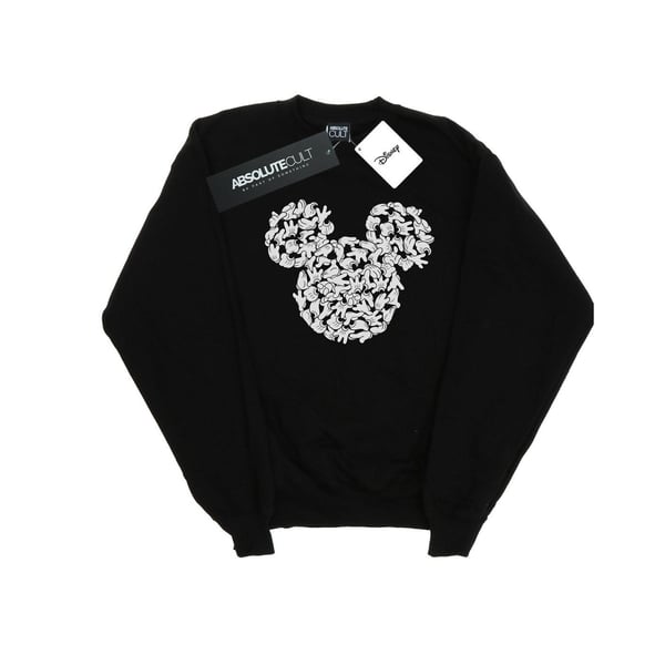Disney Girls Mickey Mouse Head Of Hands Sweatshirt