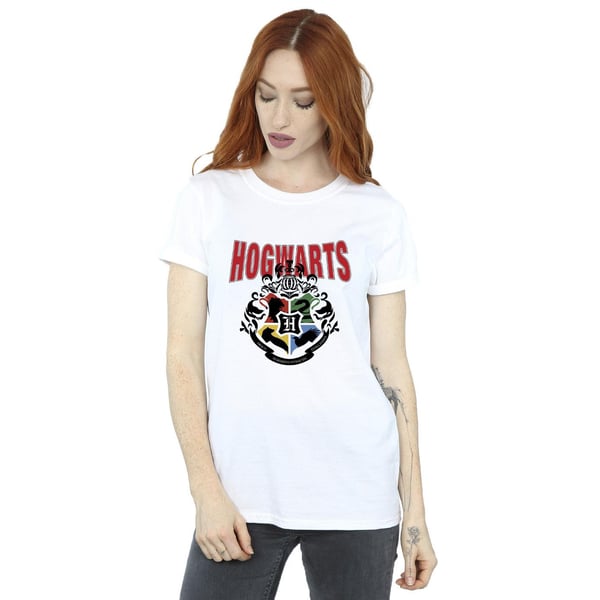 Harry Potter Womens/Ladies Hogwarts Emblem Cotton Boyfriend T-Shirt