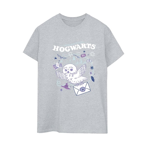 Harry Potter Womens/Ladies Owl Letter From Hogwarts Cotton Boyfriend T-Shirt