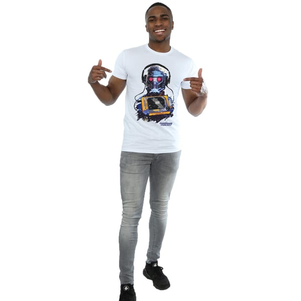 Marvel Mens Guardians Of The Galaxy Star Lord Cassette T-Shirt