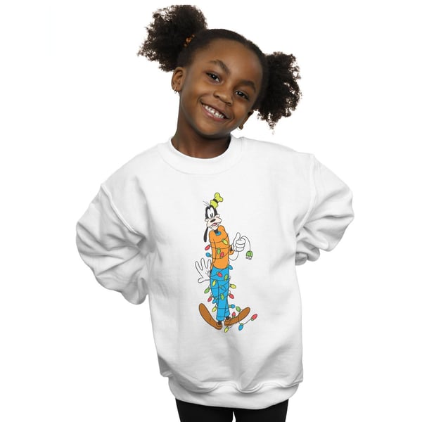 Disney Girls Goofy Christmas Lights Sweatshirt