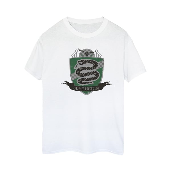 Harry Potter Womens/Ladies Slytherin Chest Badge Cotton Boyfriend T-Shirt