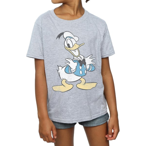Disney Girls Donald Duck Posing Cotton T-Shirt