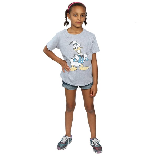 Disney Girls Donald Duck Posing Cotton T-Shirt
