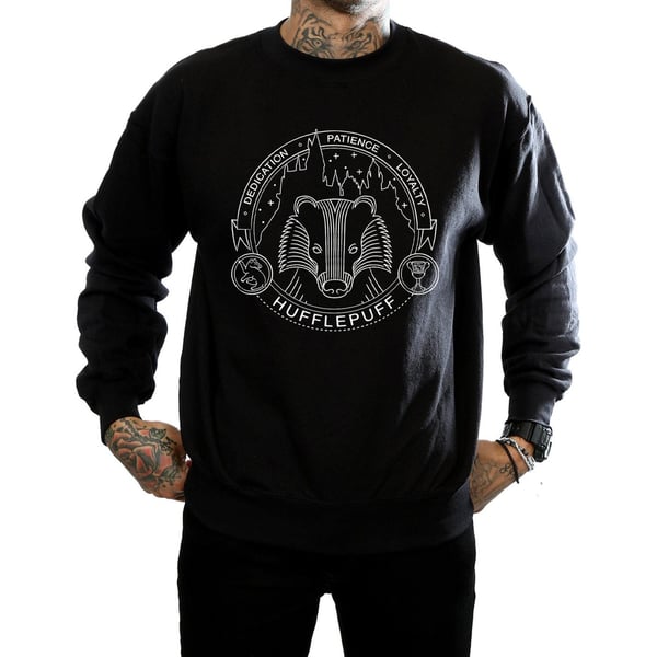 Harry Potter Mens Hufflepuff Seal Sweatshirt