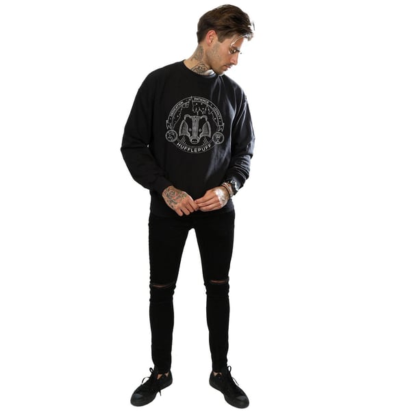 Harry Potter Mens Hufflepuff Seal Sweatshirt